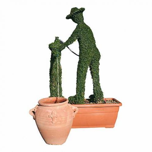 Man At The Wellspring With Terracota Jar And Water (Ligustrum Jonandrum)