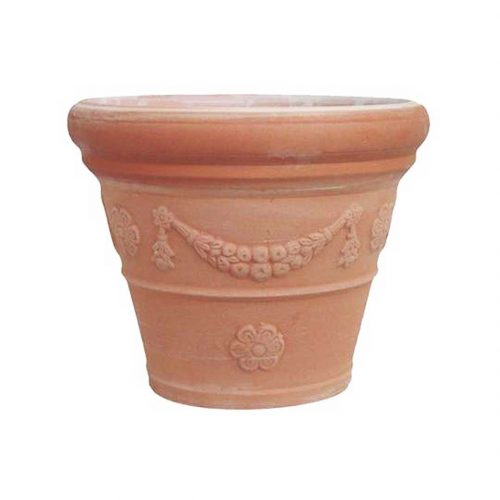 Garlanded Double Circled Pot