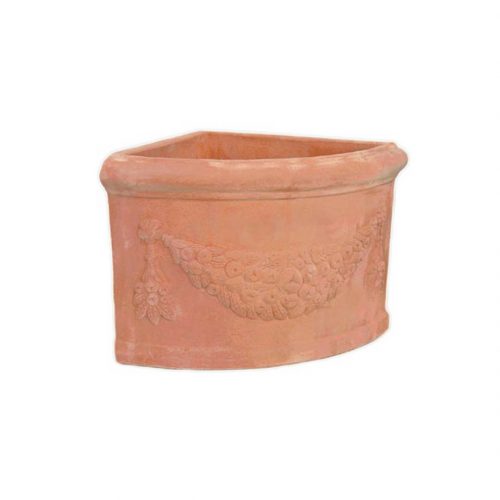 Garlanded Corner Pot