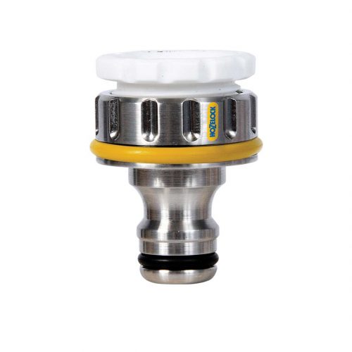 HOZELOCK 1/2” & 3/4” Metal Water Hose Outdoor Tap Connector Pro