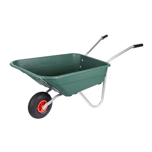 Walsall 90L Green Polypropylene Rosemoor Garden Wheelbarrow