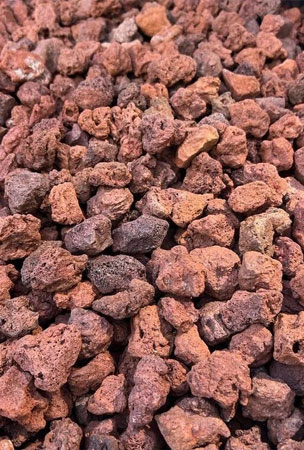 Red volcanic gravel, 10-18mm, Ornamental Gravel, Gravel for Garden