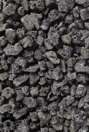 Black Volcanic Gravel, 5-10mm, Ornamental Gravel, Gravel for Garden
