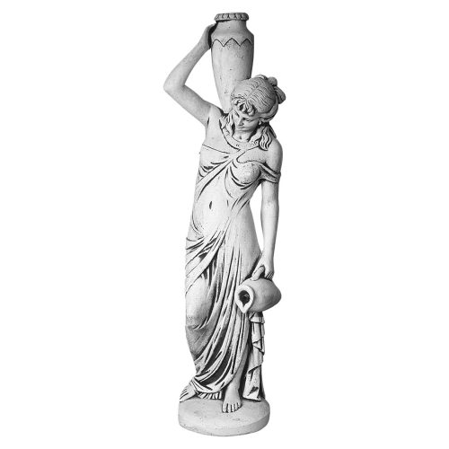 Woman With Pedestal Sculpture
